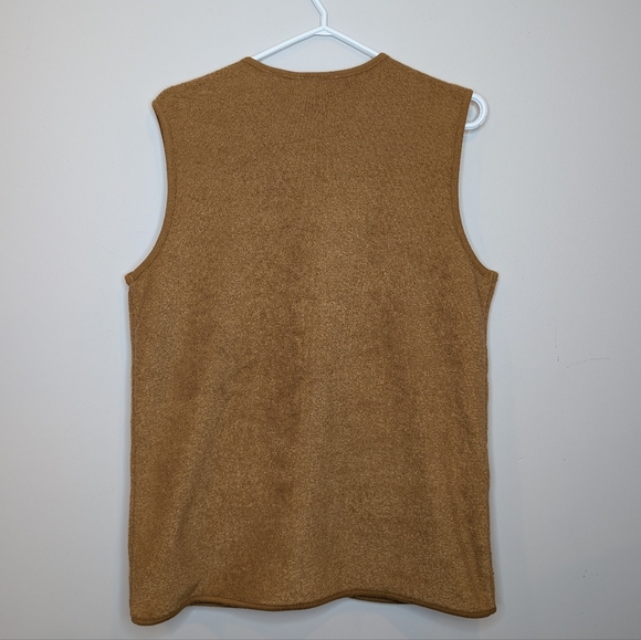 Vintage Tradition Brown Tan Embeoidered Button Up Vest Womens Small (6-8) - Picture 2 of 8